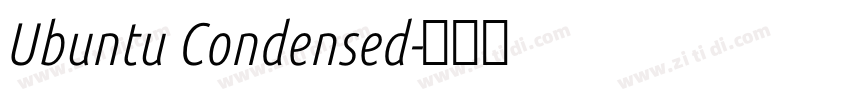 Ubuntu Condensed字体转换